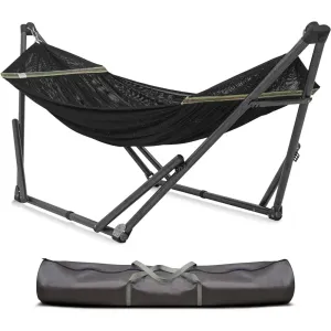 3-Year Warranty Hammock Stand, 30s Foldable Hammock with Stand, 550 lbs Capacity Camping Hammock Stand