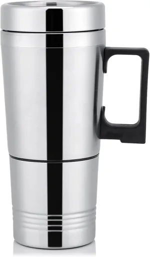 300mL Travel Kettle, Stainless Steel Electric Car Kettle, Car Heating Cup, Portable Travel Water Heater for Camping Trips (24V)