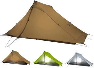 3F UL Gear Lanshan PRO Lanshan Ultralight Tent 4 Season Backpacking Tent for 1 Person, Waterproof Professional Tents for Camping, Trekking, Kayaking, Climbing, Hiking