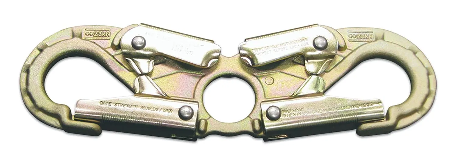 3M DBI-SALA 2108403 Steel Spreader Hook, 10-Inch, Self Closing/Locking, Use With Carabiner To Form A Positioning Assembly, Gold