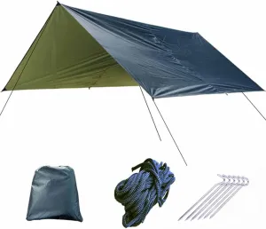 3Mx3M Waterproof Sun Shelter Tent Tarp Anti Beach Tent Camping Hammock Rain Fly Outdoor Sunshade Canopy Awning Shade(Color:E)