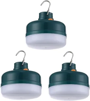 3pcs Rechargeable Led Camping Light USB Charging Design Lighting Modes for Hiking Fishing Beach Tents and Outdoor Activities