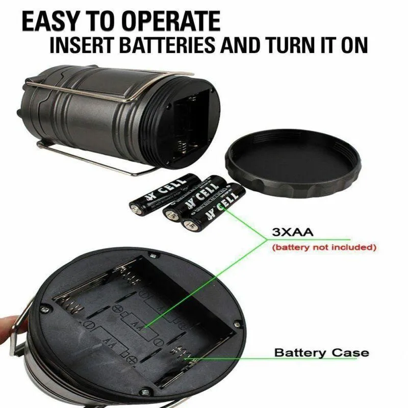 4 Count Collapsible LED Emergency Lamp