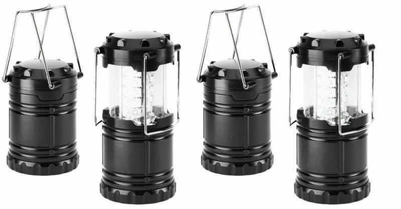 4 Count Collapsible LED Emergency Lamp