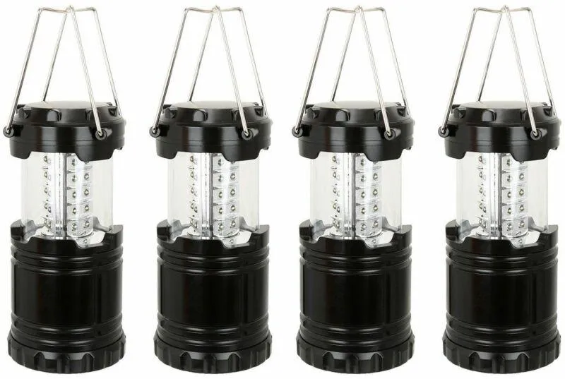 4 Count Collapsible LED Emergency Lamp