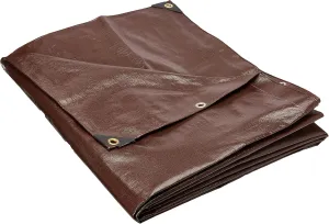 4 ft. x 20 ft. Super Heavy Duty 8 OZ. Brown Tarp - 16 Mil Thick