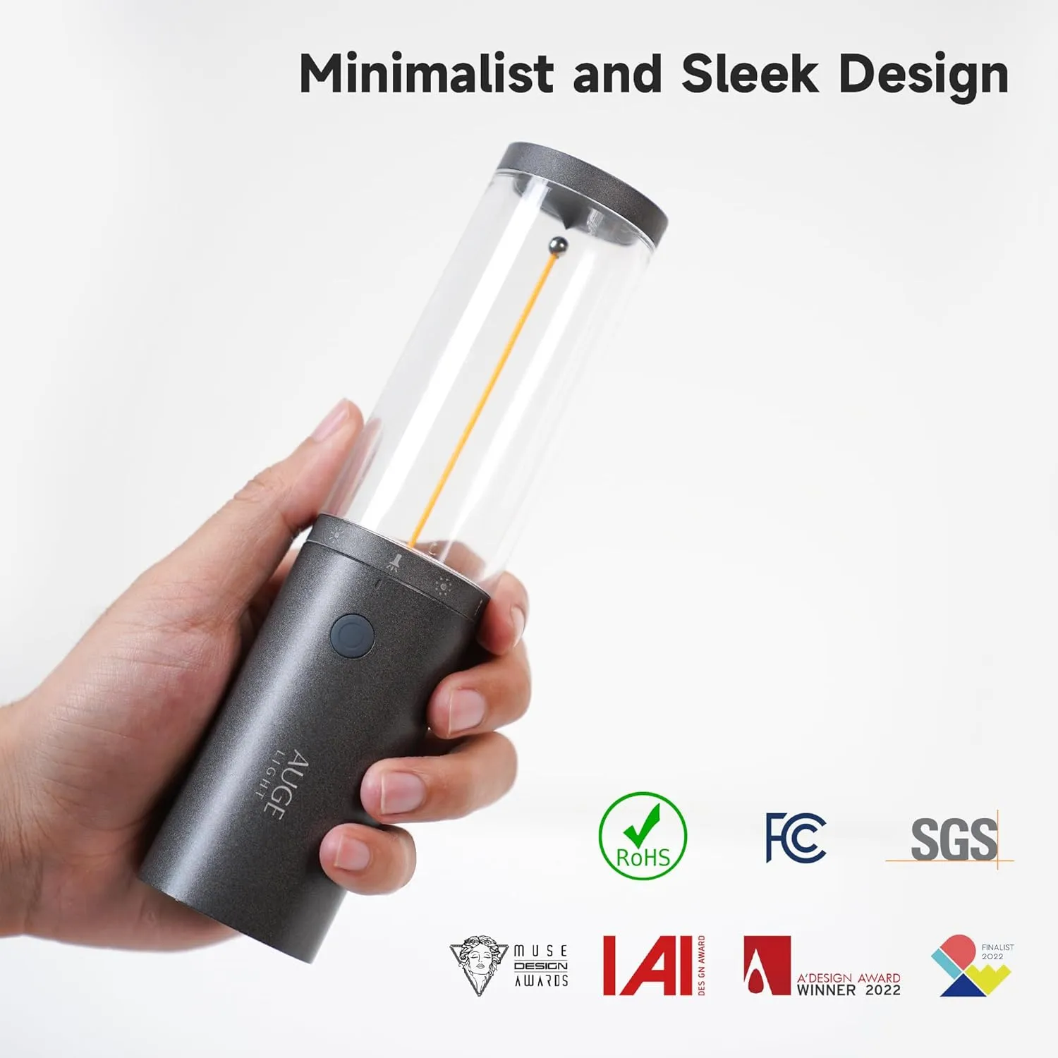 4-in 1 Portable Camping Lantern Rechargeable Camping Lights LED Flashlight with Hidden Hook SOS Mode Ultra-Long Life 35H Ambient Tent Lights for Household Essentials,Hiking,Camp,Outdoor