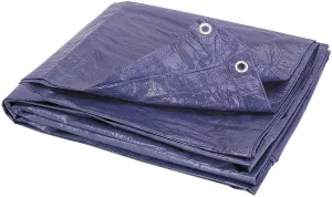 4 Mil Heavy Duty (11-1/2 Ft x 23-1/2 Ft.) Industrial Grade Waterproof Car Auto Motorcycle Tarp Tent Garage Shop Barn Tight Weave & Lamination