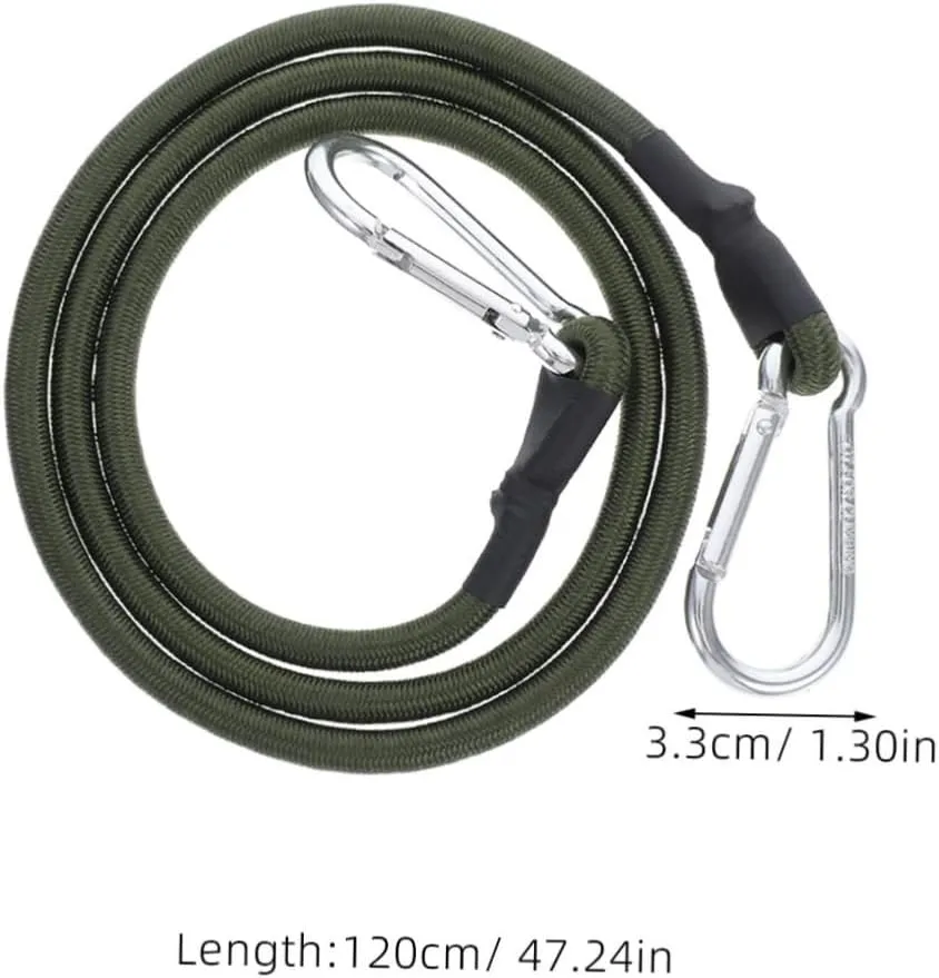 4 Pack Luggage Tie-Down Ropes with Elastic Bungee Cords for Travel Tension Straps Camping Hiking
