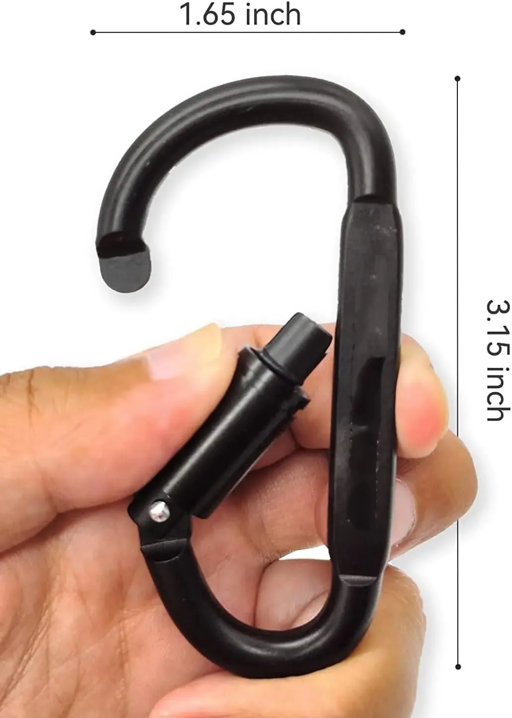 4PCS Carabiner Set for Outdoor Camping Survival Aluminum Alloy Keychain Clip Carabiner