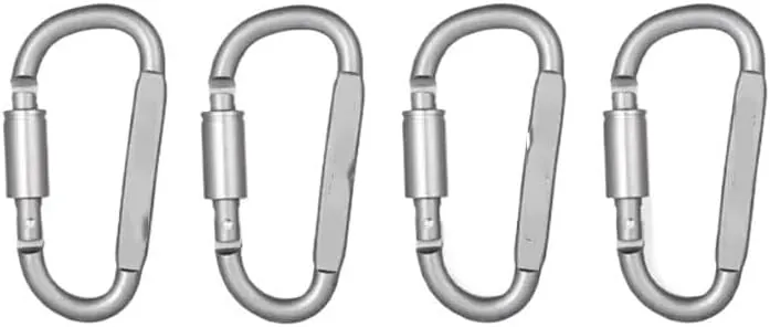 4PCS Carabiner Set for Outdoor Mountaineering Carabiner Buckle Carabiner