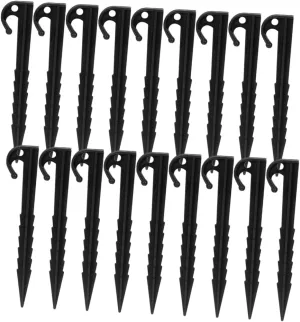 50Pcs Heavy Duty Plastic Tent Stakes Durable Ground Pegs for Secure Camping Outdoor Tarp and Tent Support Lightweight Sharp Ends for Easy Anchoring and Wind Resistance