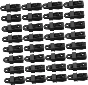50pcs Heavy Duty Tarp Clips Detachable Tent Groundsheet Fasteners Windproof Clamp for Camping Hiking Awnings and Outdoor Use Enhanced Stability and Easy Installation