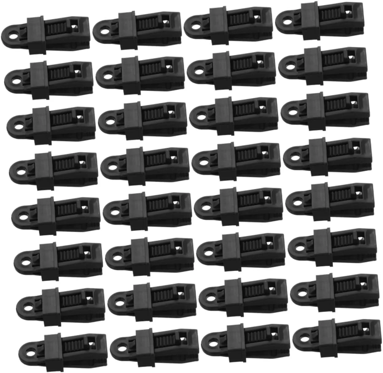 50pcs Heavy Duty Tarp Clips Detachable Tent Groundsheet Fasteners Windproof Clamp for Camping Hiking Awnings and Outdoor Use Enhanced Stability and Easy Installation