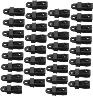50pcs Heavy Duty Windproof Tent Clamps for Outdoor Use Enhanced Stability Tarp Clips with Lock Grip for Hiking Camping Canopy Holders and Tarpaulin Anchors