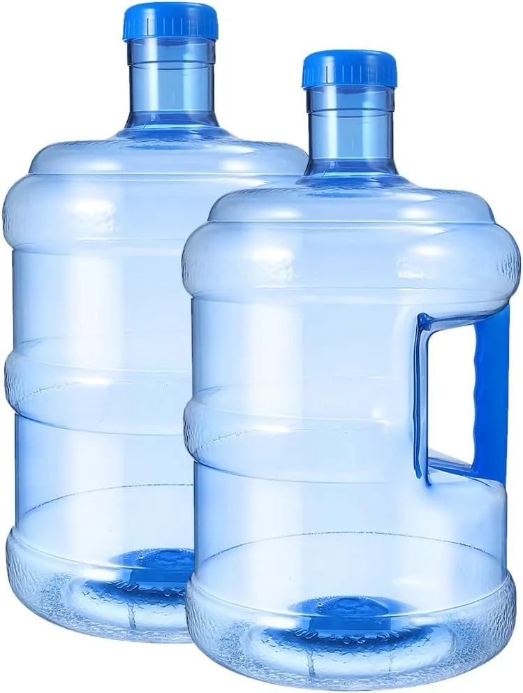 5L Water Bottle, 1.32 Gallon Water Jug Portable Water Containers with Handle Camping Water Storage Bucket Reusable Water Kettle Water Tank for Camping Outdoor 2pcs