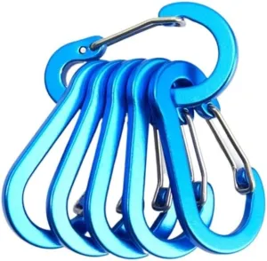 6/12pcs Outdoor Tool Mountaineering Buckle Small Carabiner Carabiner