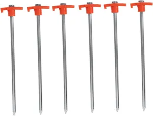 6pcs Heavy Duty Tent Stakes Lawn Beach Anchors Ground Pegs for Tents Tarps and Gazebos Portable Resistant Design