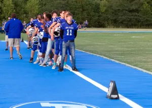 6" GET-BACK LINE ON ARMOR SIDELINE TARPS