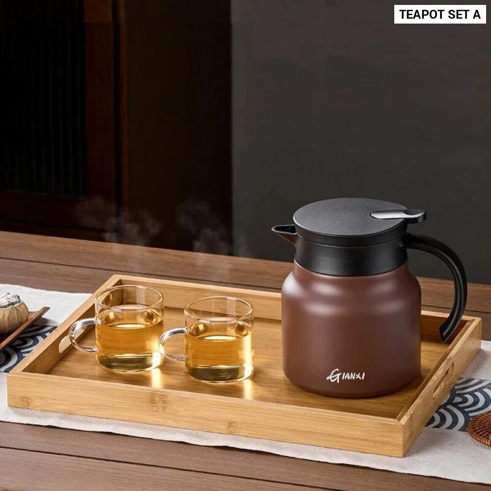800ml Japanese Stainless Steel Kettle with Tea Separation