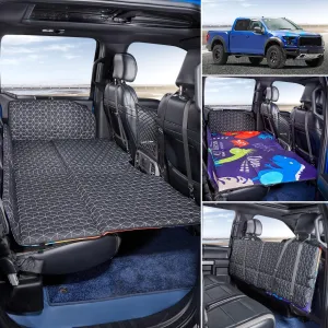 ABE Non Inflatable Truck Bed Air Mattress Inflatable for Dogs, Car Travel Camping, Back Seat Extender for F150/RAM 1500/Silverado