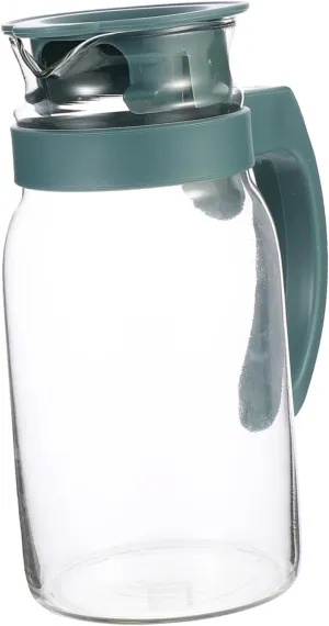 ABOOFAN 1Pc Multi Purpose Water Mug Heat Resistant Kettle Green Color for Home Office Easy Pour Spout Reusable Water Bottle for Juices Cold Beverages