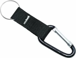 Advantus Carabiner Key Chains, Split Key Rings, Aluminum, Black, 10/Pack