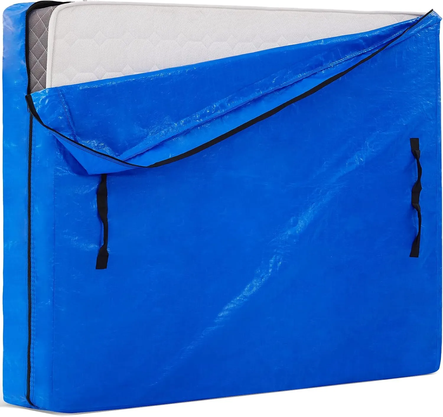 AlexHome Mattress Bag for Moving and Storage,Heavy Duty Tarp Reusable Mattress Storage Bag,Easy Carrier Mattress Moving Cover (Caliking Size)