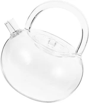 Alipis Glass Teapot with Removable Lid Heat Resistant Kettle for Stovetop Use for Brewing Flower Tea Design for Long Term Enjoyment