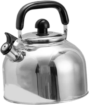 Alipis Kettle for Stove Top Large Capacity Stainless Steel Pot Quick Boil Heat Insulated Handle for Kitchen Camping