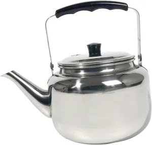 Alipis Kettle Stainless Steel Stovetop Pot for Boiling Water Tea and Soup Metal Design for Camping Hiking and Everyday Use