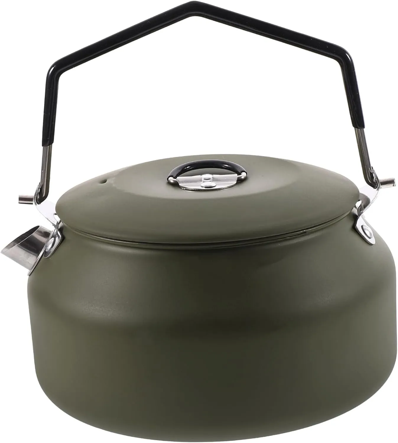 Alipis Professional Stovetop Kettle Compact Stainless Steel Camping Kettle for Boiling Tea Soup Leakproof Easy to Carry