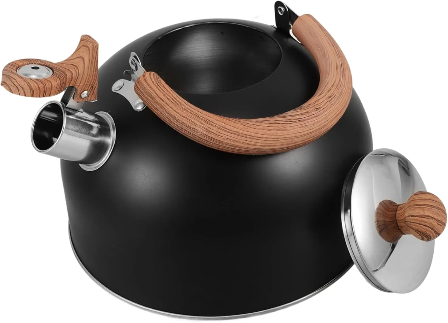 Alipis Stove Top Tea Kettle Small Kettle Stainless Steel Dual Stove Compatibility Quick Boil 3l