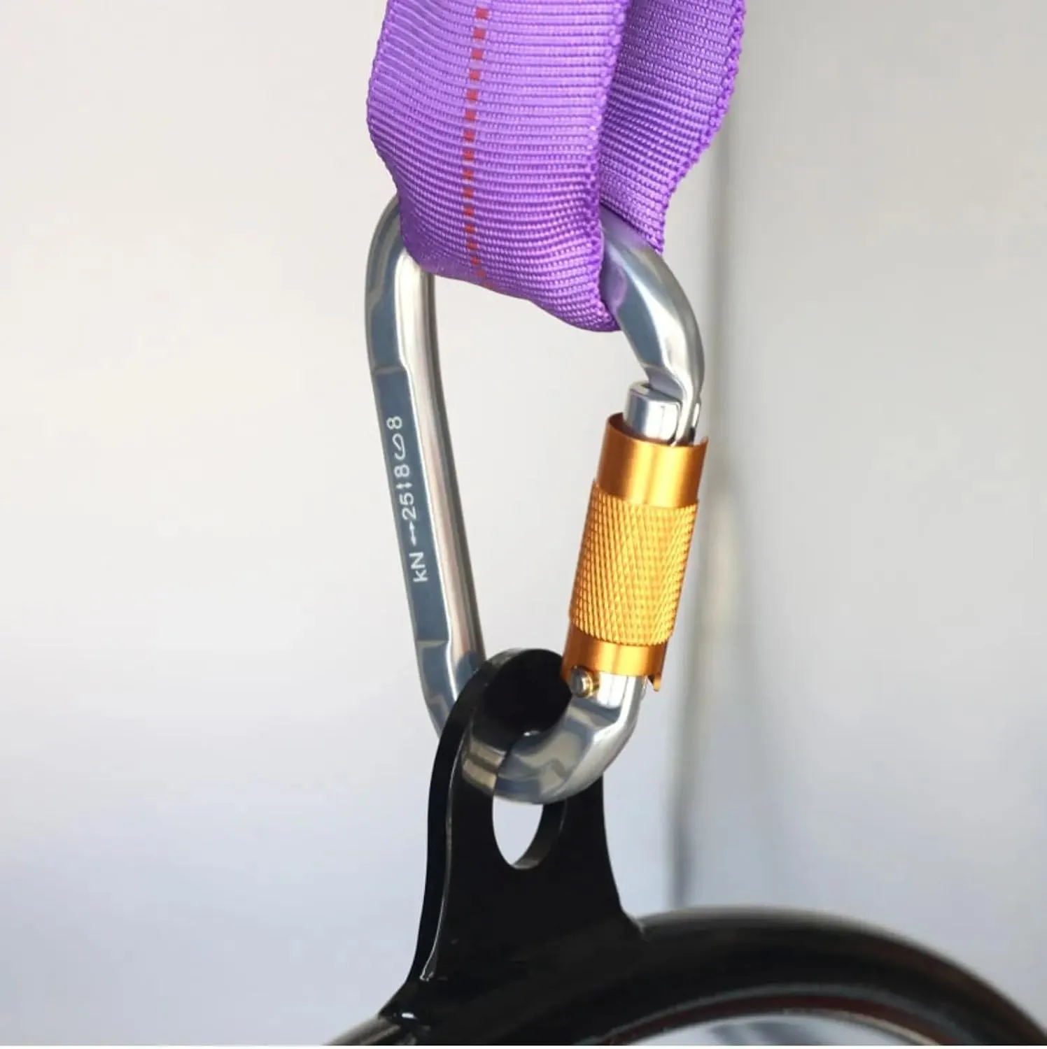 Aluminum Carabiner 25KN D Type Carabiner