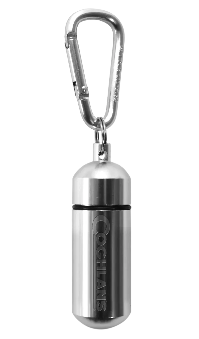Aluminum Storage Capsule With Carabiner - Small