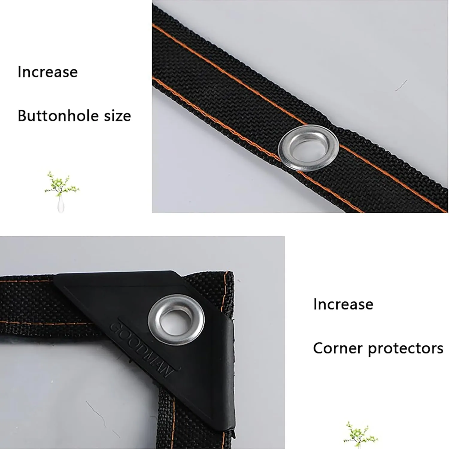 Anti-Aging Insulation PE Tarp Cover Tarpaulin,Dustproof Rainproof Windproof,Clear Tarp with Grommets,Transparent Waterproof Tarpaulin,for Patio Pergola Garden Canopy(3x7 ft (1x2m))