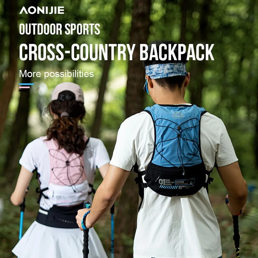 AONIJIE 5L Running Backpack, New Breathable and Comfortable Multifunctional Hydrating Backpack Unisex, Suitable for Marathon, Mountaineering, Cycling