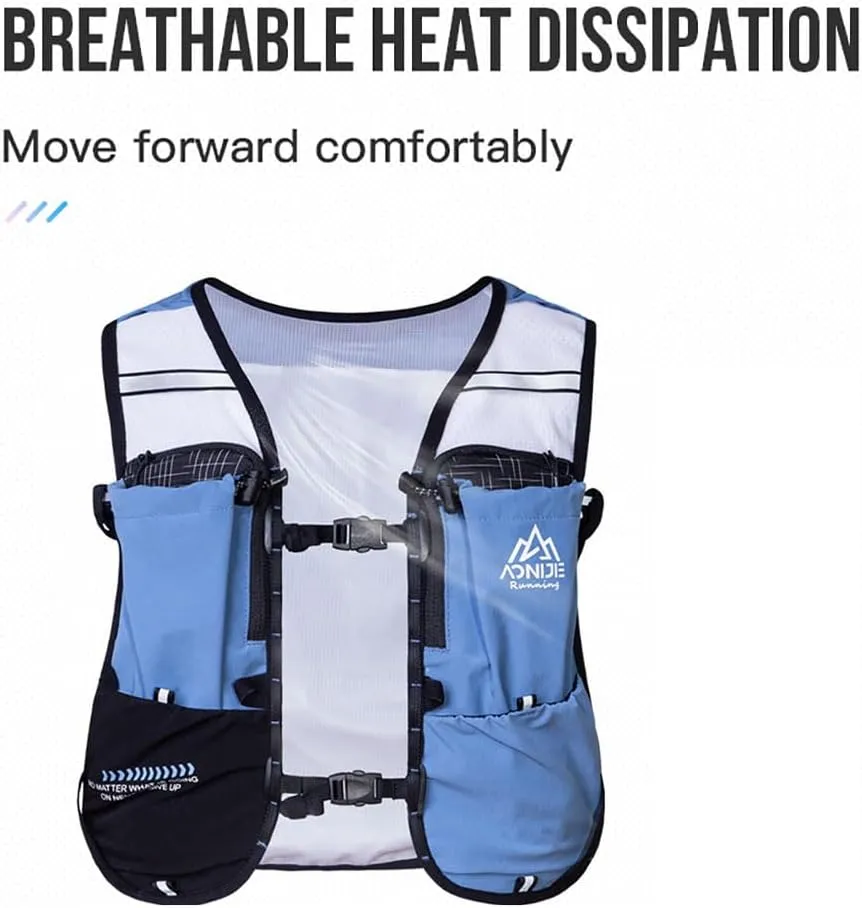 AONIJIE 5L Running Backpack, New Breathable and Comfortable Multifunctional Hydrating Backpack Unisex, Suitable for Marathon, Mountaineering, Cycling
