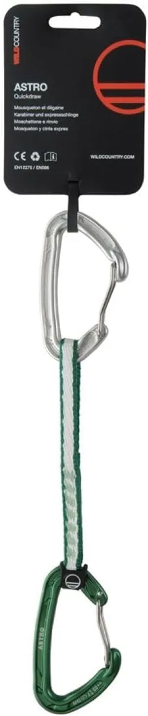 Astro Rock Climbing Quickdraw - Lightweight Draw with Wiregate Aluminum Carabiners