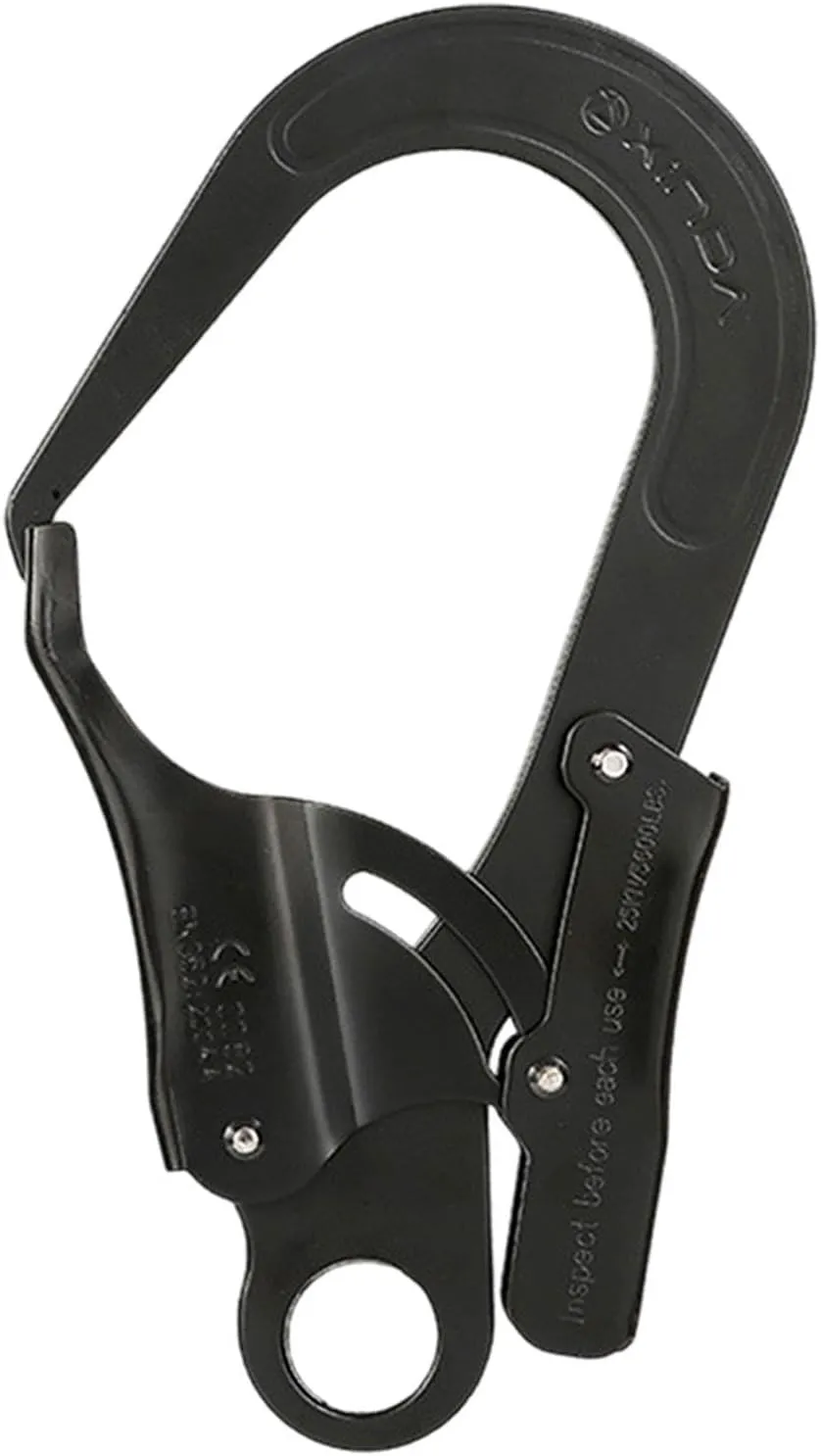Auto Locking Carabiner Locking Snap Hook Lock Hook 25 kN Portable Metal Heavy Duty Spring Snap Hook Clip for Hiking Hammock
