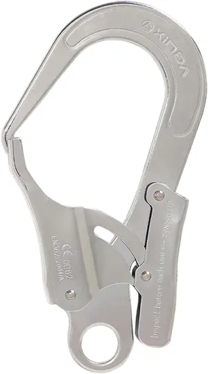 Auto Locking Carabiner Locking Snap Hook Lock Hook 25 kN Portable Metal Heavy Duty Spring Snap Hook Clip for Hiking Hammock