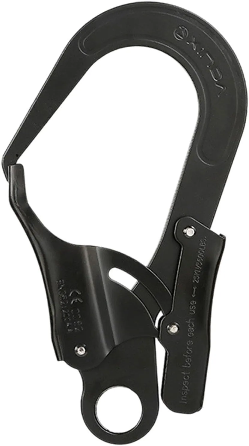 Auto Locking Carabiner Locking Snap Hook Lock Hook 25 kN Portable Metal Heavy Duty Spring Snap Hook Clip for Hiking Hammock