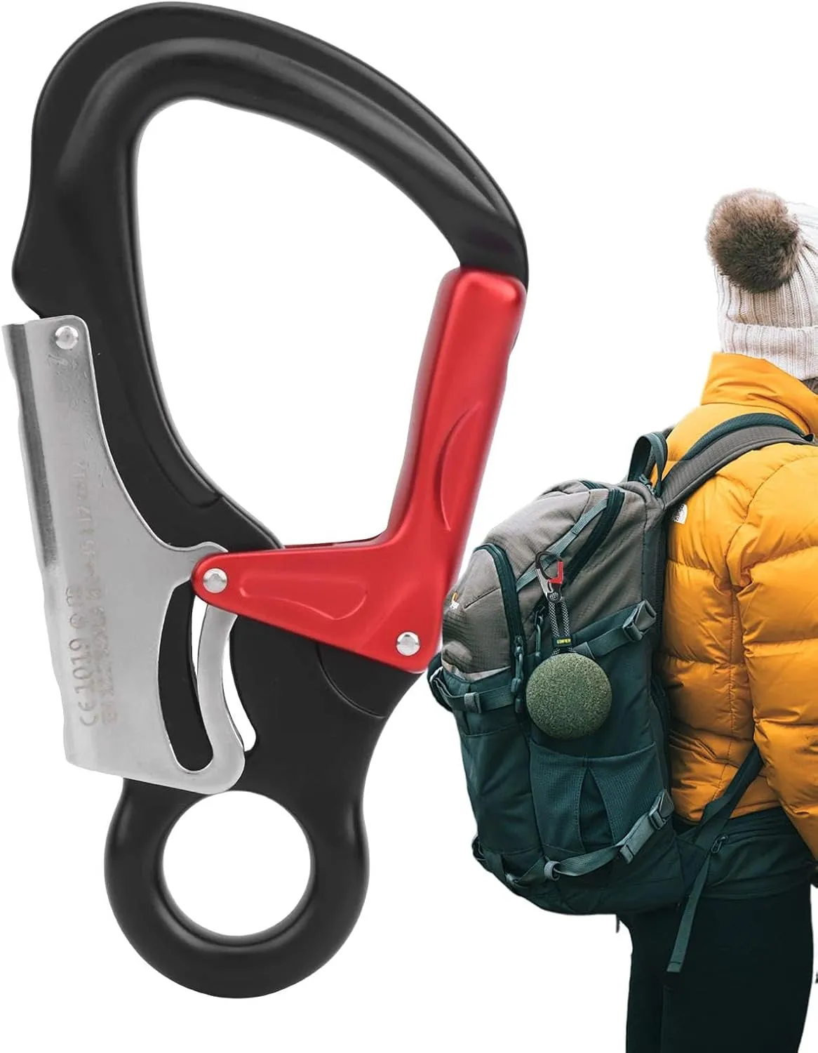 Auto Locking Rotating Carabiner Clips - Multi-Purpose Carabiner | Professional Secure Locking Clip, Sturdy Wiregate Carabiners, Stable Lightweight Aluminum Carabiners for Hammock Camping
