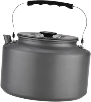 balacoo 2l Portable Camping Kettle Non-slip Tea Pot for Outdoor Activities Heat-resistant Handle Perfect for Picnic Hiking