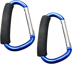 balacoo 2pcs Heavy Duty Aluminum Carabiner Buckle Climbing Snap Hook for Hammock Swivel Snap Hooks for Outdoor Activities Random Color