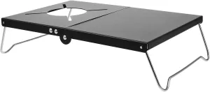 balacoo Collapsible Camping Table Grill Bracket Portable Stove Stand for Outdoor Cooking BBQ