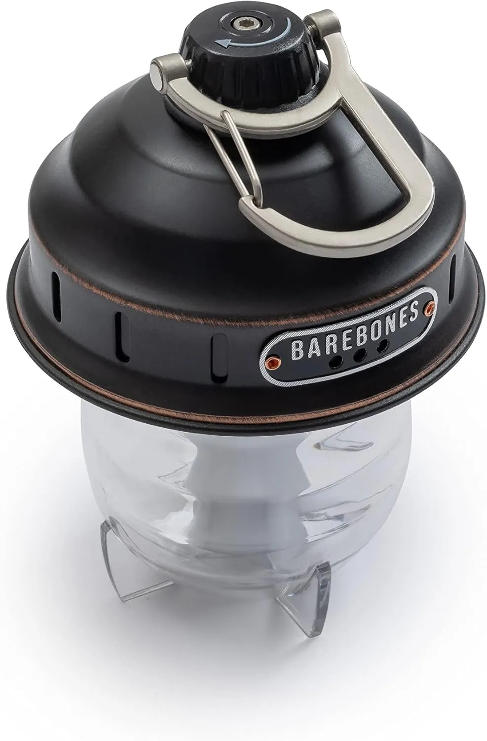 Barebones Beacon Hanging Light – Antique Bronze, Rechargeable LED Camping Lantern with Adjustable Brightness – Weatherproof Vintage-Style Hanging Lantern for Outdoor Adventures and Year-Round Use