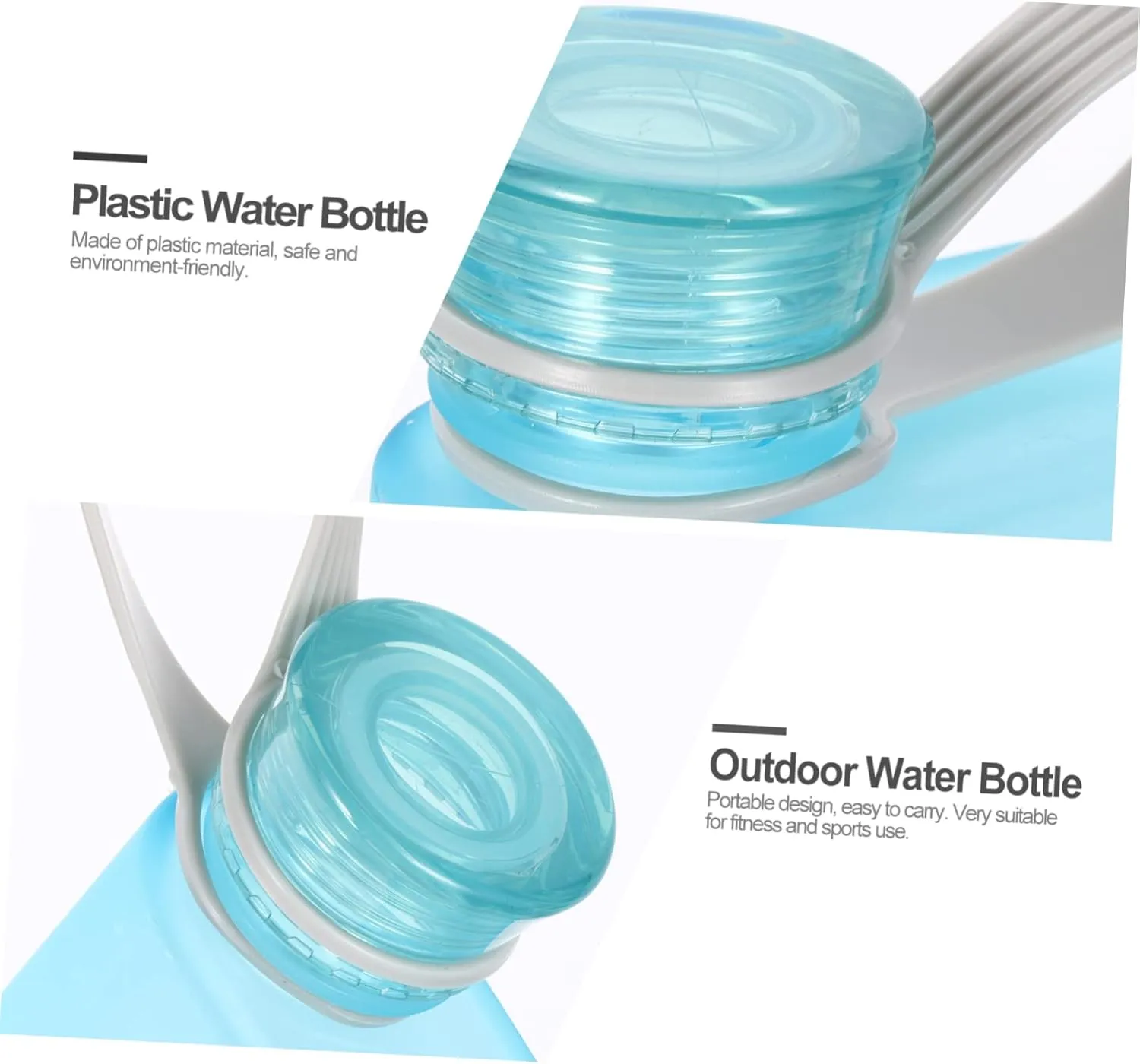 BESPORTBLE 1pc Portable Sports Drinking Bottle Impact Resistant Water Storage Kettle for Outdoor Activities Frosted Plastic for Cycling Running Lightweight Sealing Design