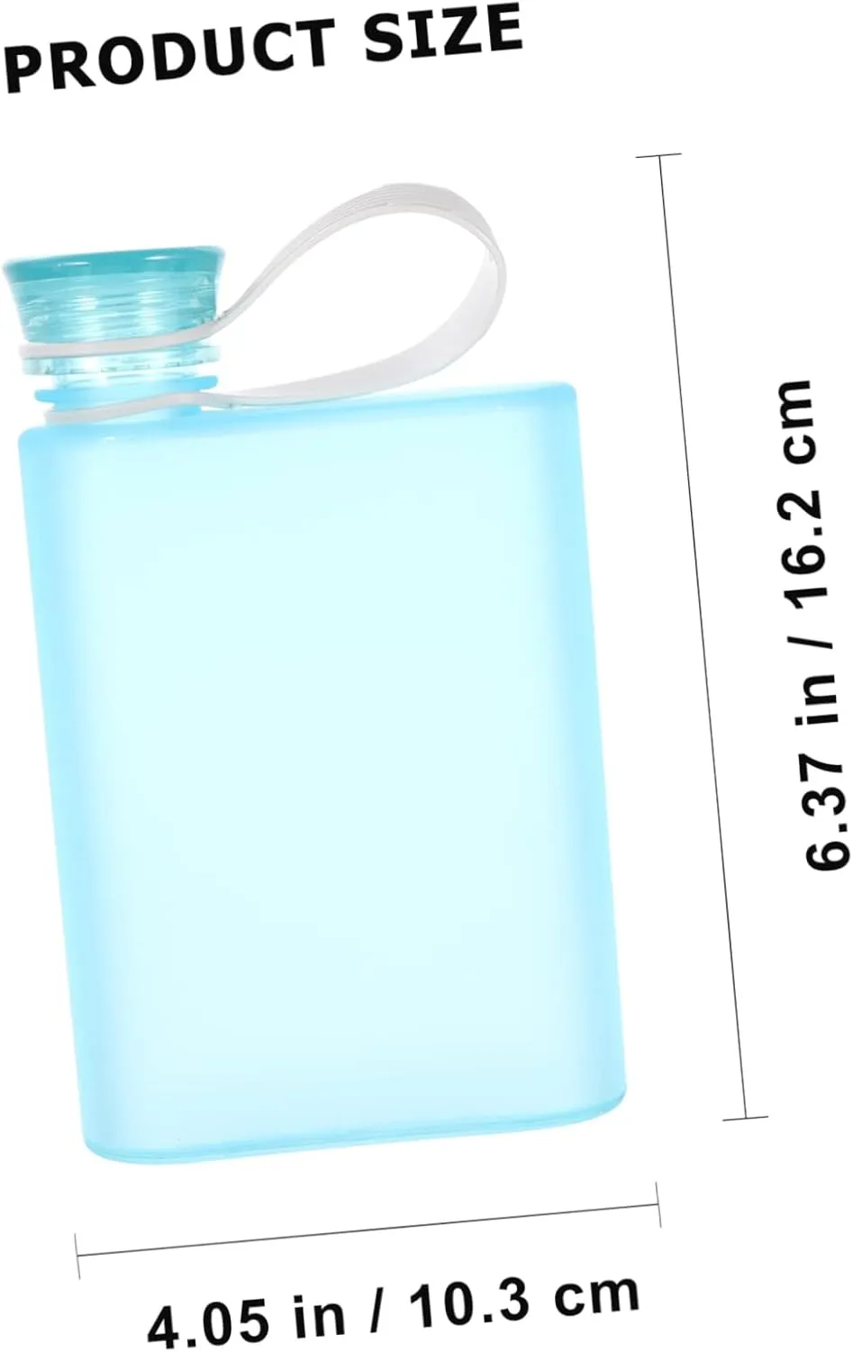 BESPORTBLE 1pc Portable Sports Drinking Bottle Impact Resistant Water Storage Kettle for Outdoor Activities Frosted Plastic for Cycling Running Lightweight Sealing Design