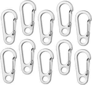 BESPORTBLE 30 Pcs Carabiner Key Chain Hook Hooks for Keys Key Chains Carabine Keychain Backpack Buckle Climbing Buckles Portable Lock Climbing Hook Connector d1 Spring Buckle Zinc Alloy